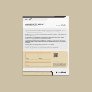 Almat Agreement to Mediate USL Template