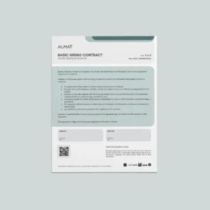 Almat Basic Hiring Contract USL Template